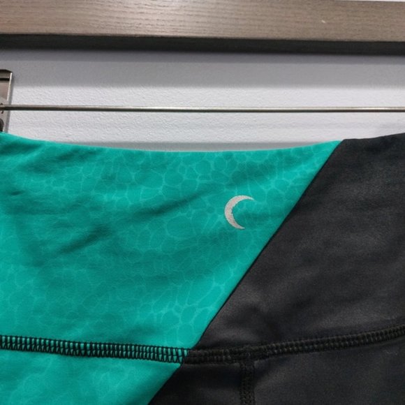 Zyia Jade River Stone Metallic Light n Tight Leggings Size Large - Picture 6 of 7